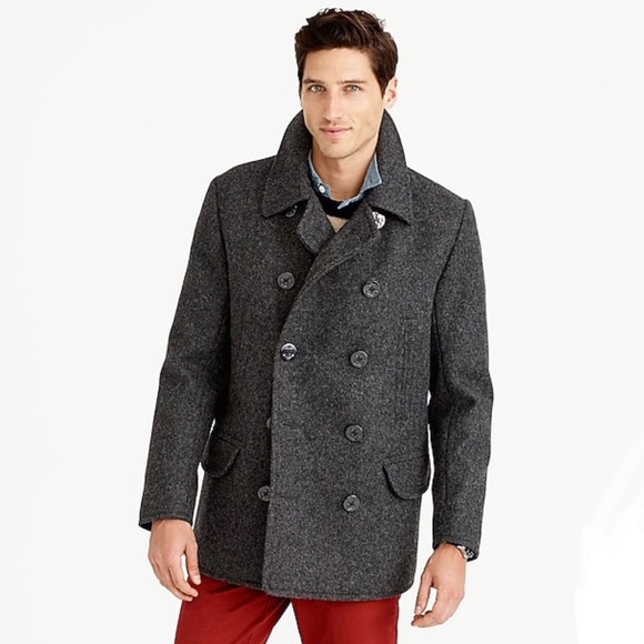 J. Crew Other - J. Crew Wool Charcoal Peacoat